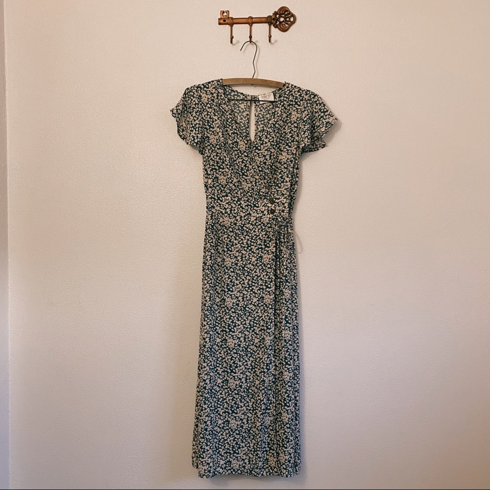 Sienna Sky Green Floral Dress